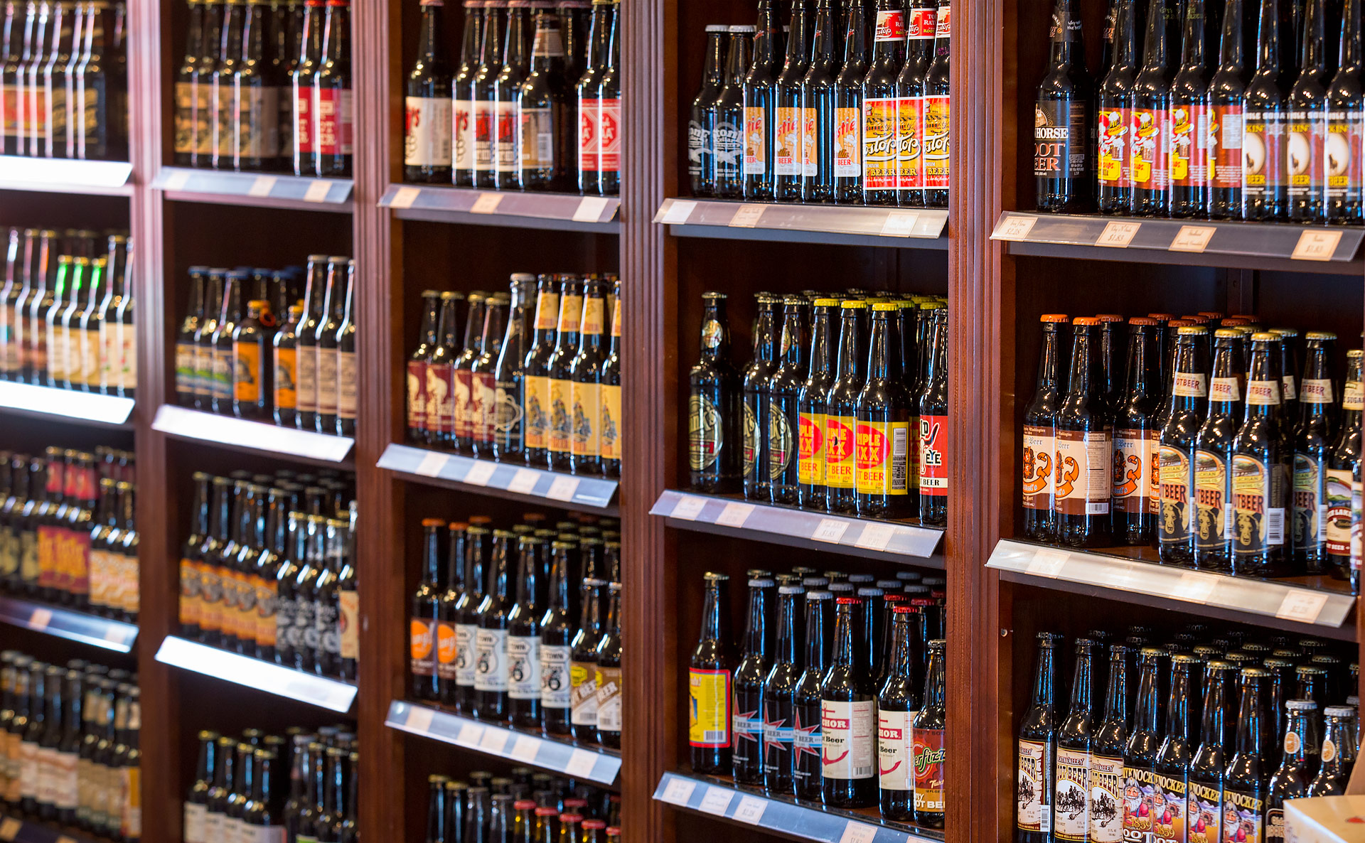 The Root Beer Store's selection, Lynnwood, WA