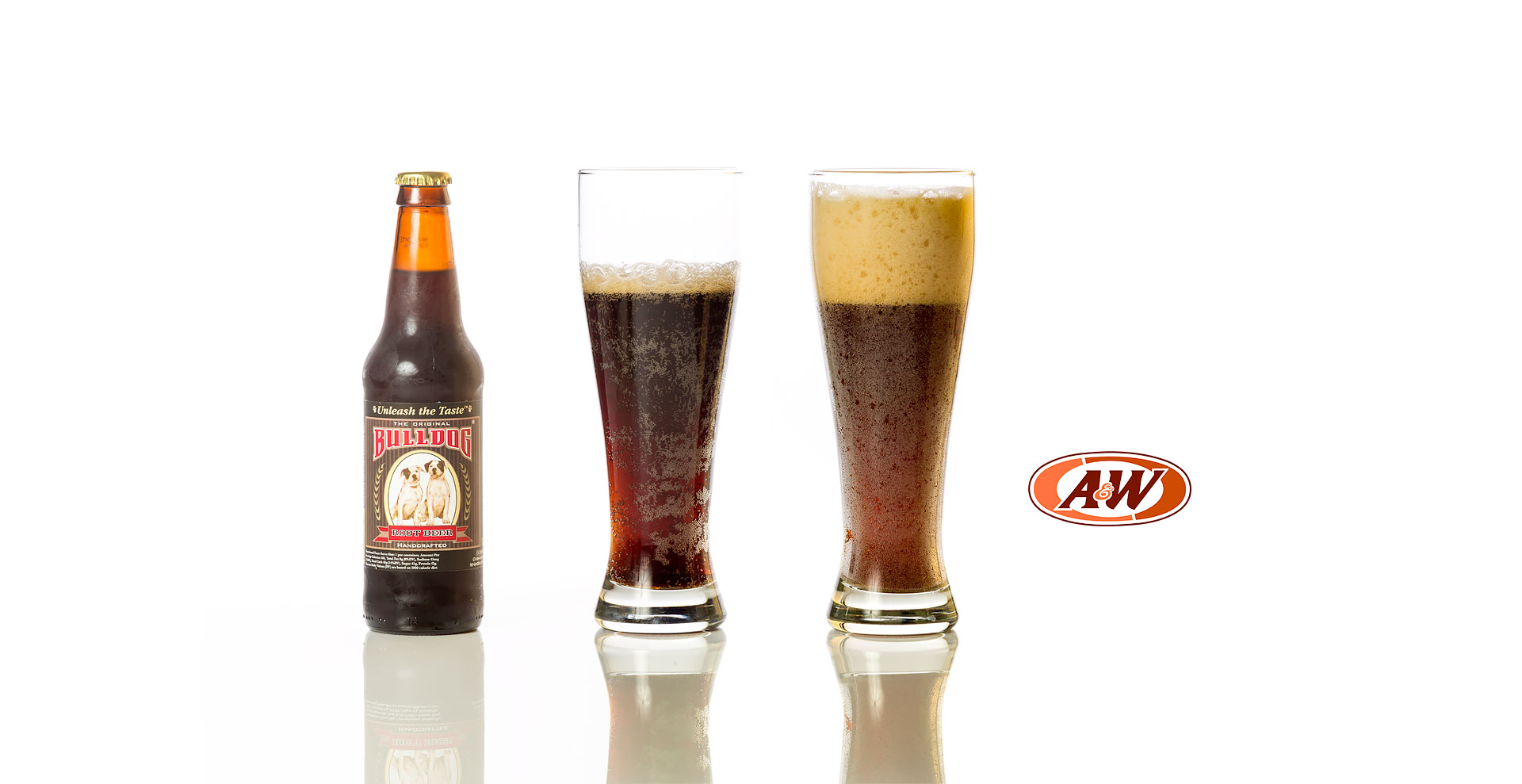 Bulldog vs A&W Root beer