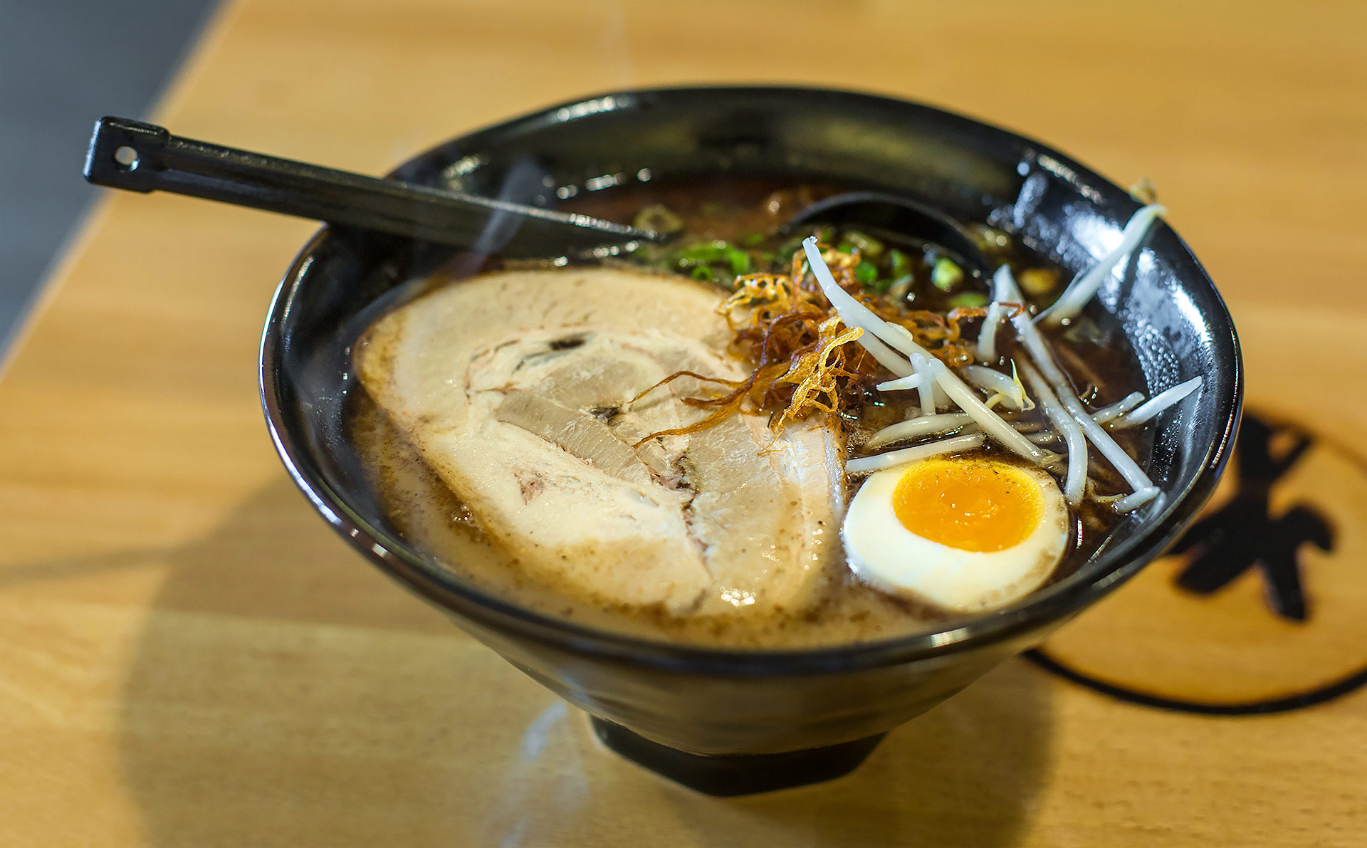 Black Garlic Ramen at Arashi Ramen